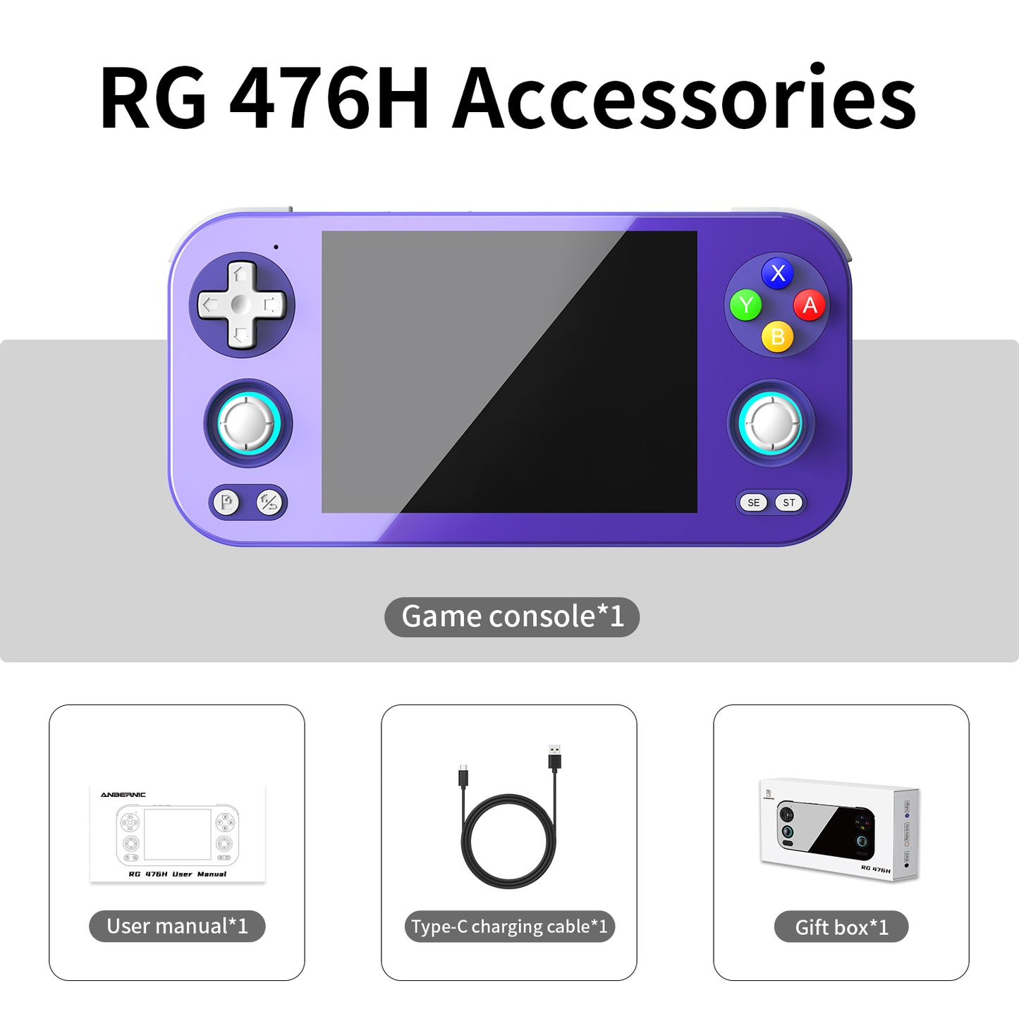 Anbernic RG476H Horizontal Retro Game Console