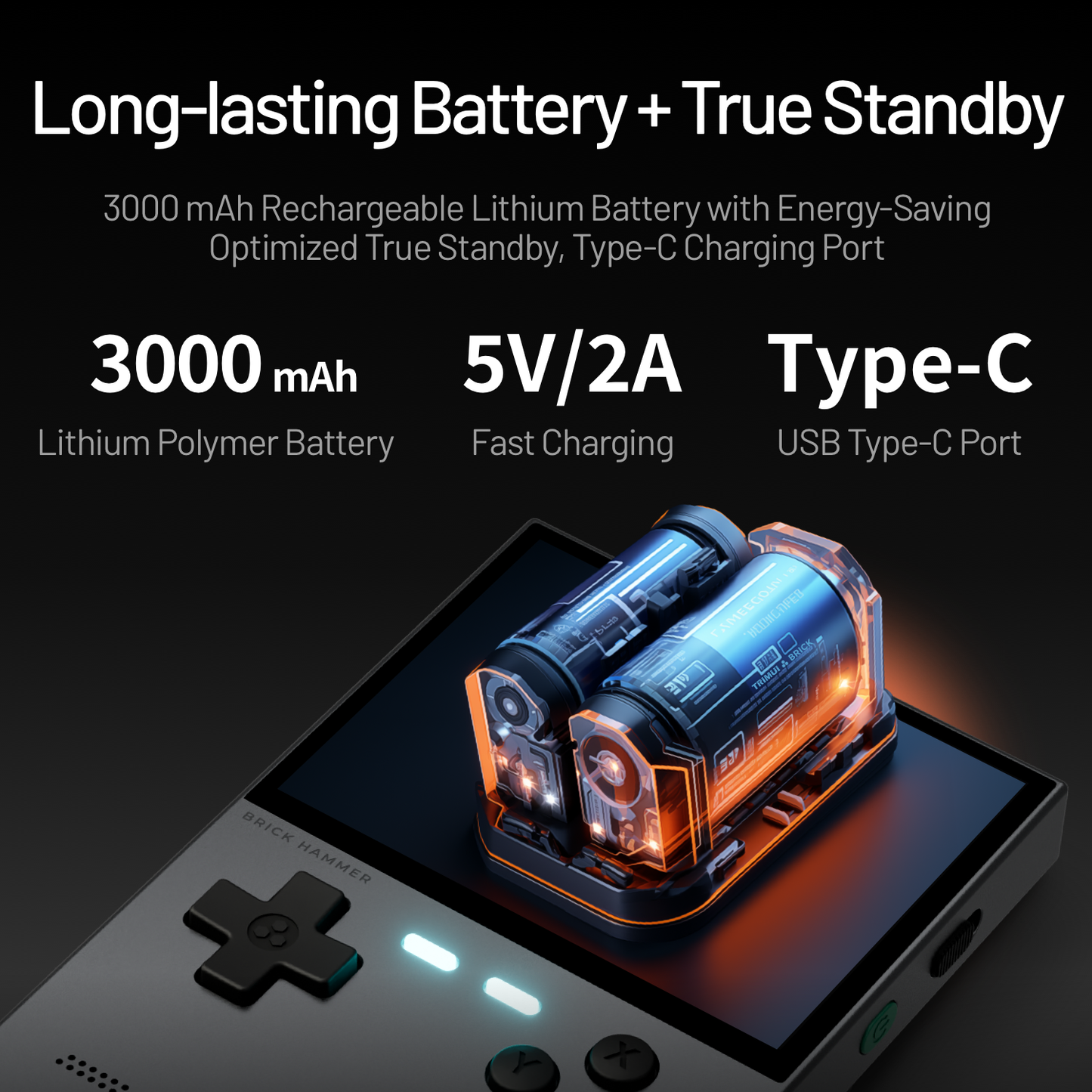 Trimui Brick Hammer Retro Handheld Game Console