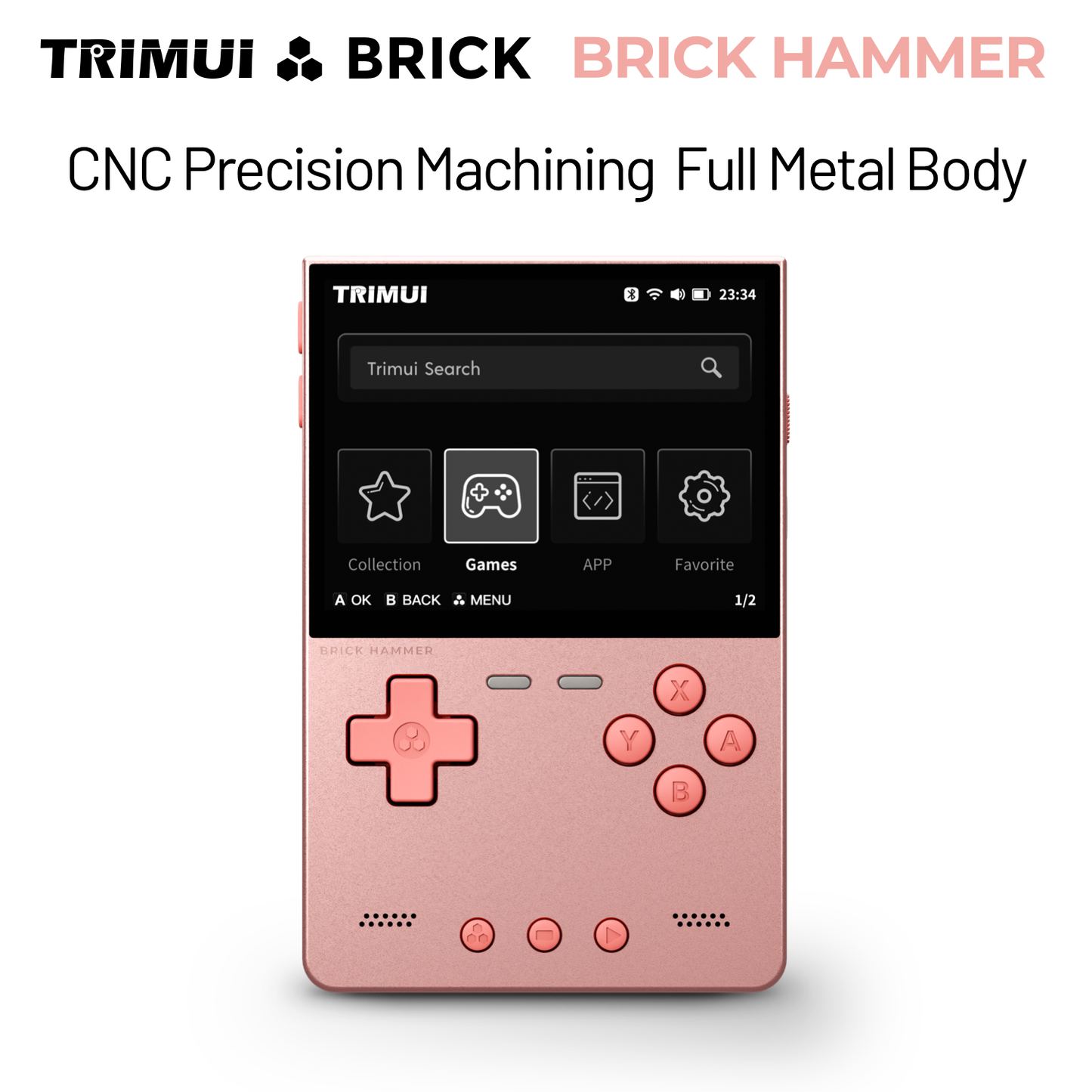 Trimui Brick Hammer Retro Handheld Game Console