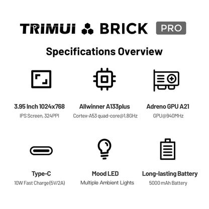 Trimui Brick Pro Retro Game Console