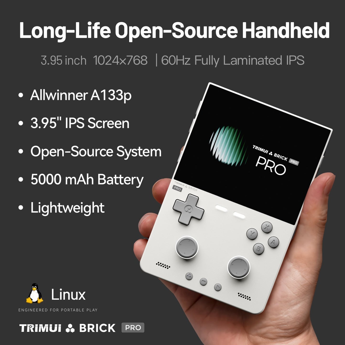 Trimui Brick Pro Retro Game Console