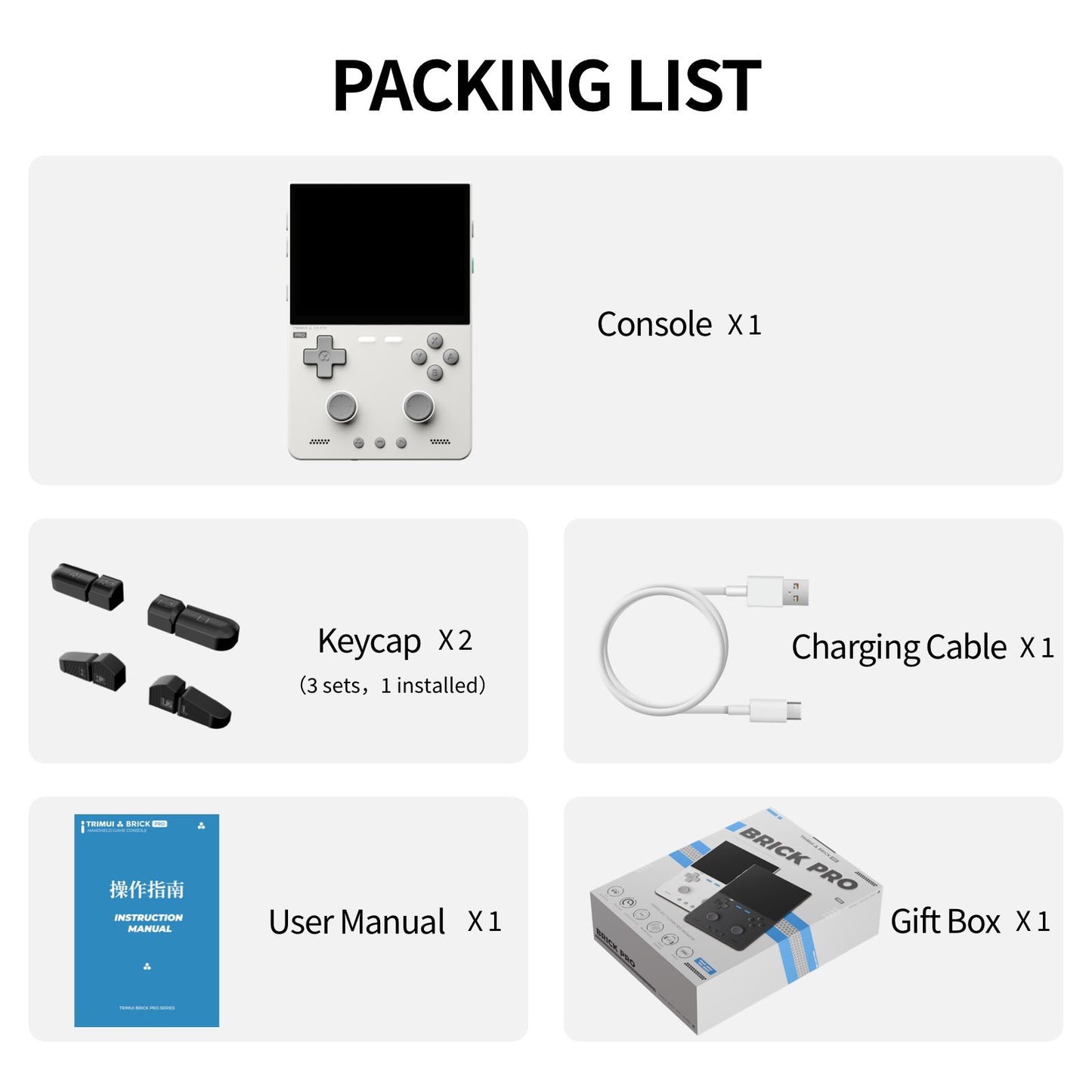 Trimui Brick Pro Retro Game Console